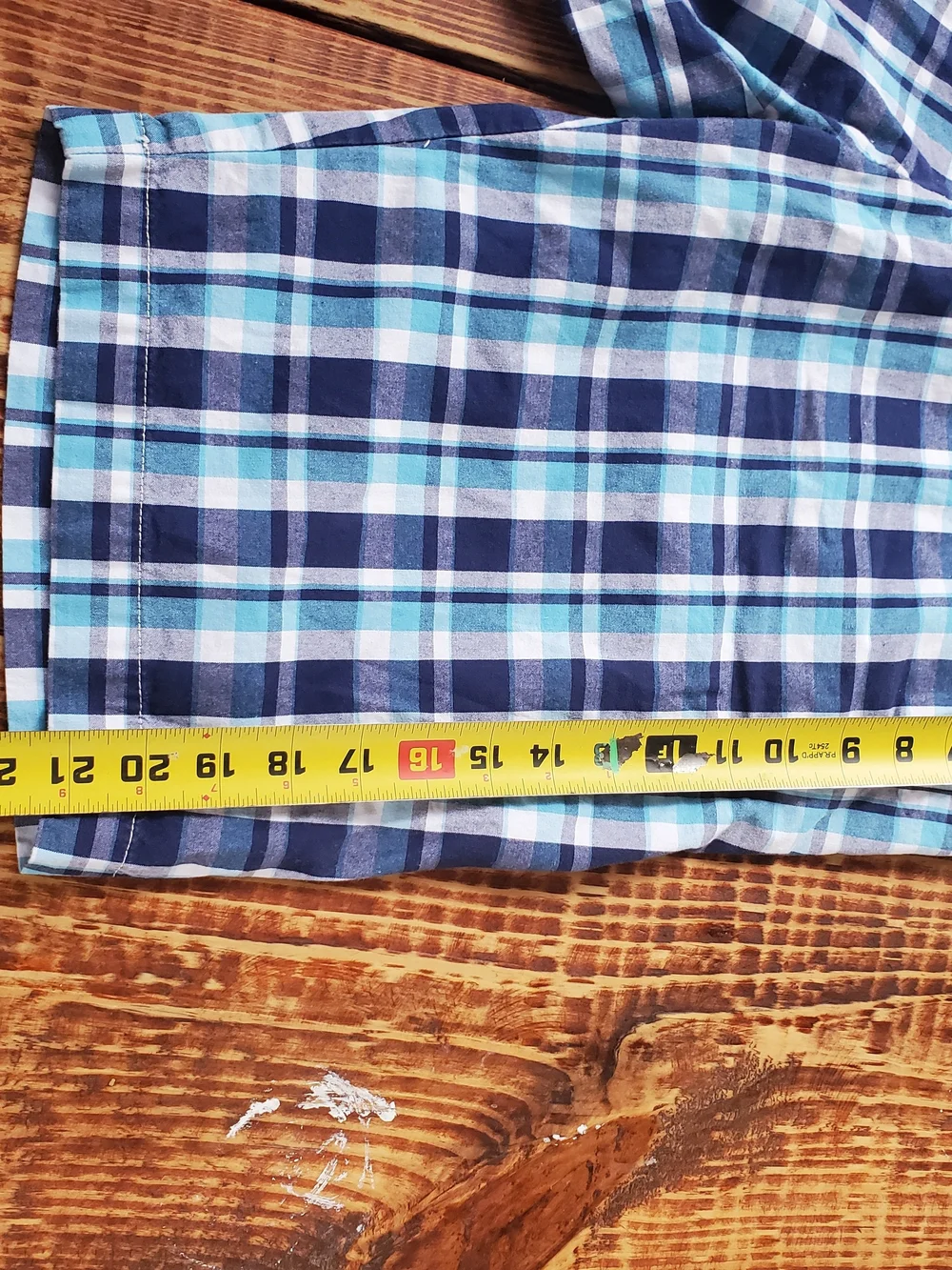 Classic Navy Crew Tee with Blue Plaid Shorts